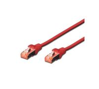 Câble Rj45 droit cat6 blindé 0.25m Rouge Connectland