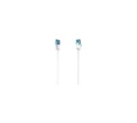 Câble RJ45 HAMA 10M Droit CAT6a Blanc