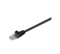 CAT 5e Câble de Liaison, U/UTP, Noir, 0.5m Longueur de Câble