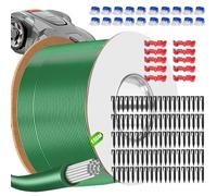 Cable Robot Tondeuse 150M + 100 Piquets + 20 Connecteurs de Câble + 10 Bornes de Connexion, Fil pour Robot Tondeuse, Câble pour Robots Tondeuses Compatible avec Gardena/Bosch/Worx/Yard Force etc
