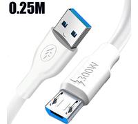 Câble Robuste Et Épais De Type C/Mirco 300W, Charge Super Rapide, Chargeur De Téléphone Usb C, Ligne De Données Pour Android Samsung Xiaomi, Fil De Type C.0.25M-Micro.