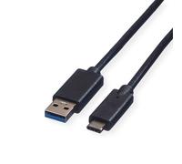Câble ROLINE GREEN 11.44.9010-20 USB 3.2 Gen 1 (3.1 Gen 1) A vers C 0.5m Noir - Contacts Nickel, Blindage magnétique, AWG 32/24