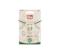 Câble rotatif 360° Natural de 40 à 150cm - Cordon en acier avec revêtement nylon pour aiguilles interchangeables(...) - 40cm Marron