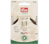 Prym Câble rotatif 223994 – 360° – 120 cm – Corde interchangeable Marron