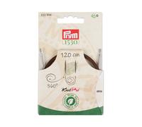 Câble Rotatif 360° Natural Prym De 40 À 150cm ¿ Cordon En Acier Avec Revêtement Nylon Pour Aiguilles Interchangeables