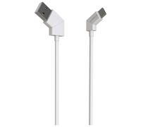 Câble Rotatif USB A / USB C 3A 1.2m FastCharge 15W Blanc Green E