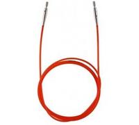 KnitPro Câble à code couleur en plastique rouge 100 cm