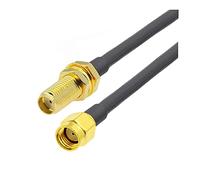 Câble RP-SMA Mâle à RP-SMA Femelle 1 5 mm Tread RG-58 50 Ohm RF CORDE DE CALAPTER DE LA for ANTENNA(SMA F to RPSMA M,8M)