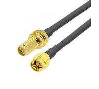 Câble RP-SMA Mâle à RP-SMA Femelle 1 5 mm Tread RG-58 50 Ohm RF CORDE DE CALAPTER DE LA for ANTENNA(RPSMA F to RPSMA M,8M)