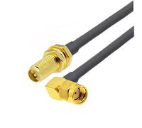 Câble RP-SMA Mâle à RP-SMA Femelle 1 5 mm Tread RG-58 50 Ohm RF CORDE DE CALAPTER DE LA for ANTENNA(RPSMA F to RP M90,8M)