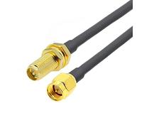 Câble RP-SMA Mâle à RP-SMA Femelle 1 5 mm Tread RG-58 50 Ohm RF CORDE DE CALAPTER DE LA for ANTENNA(RPSMA F to SMA M,8M)