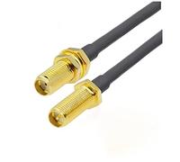 Câble RP-SMA Mâle à RP-SMA Femelle 1 5 mm Tread RG-58 50 Ohm RF CORDE DE CALAPTER DE LA for ANTENNA(SMA F to RP SMA F 2,8M)