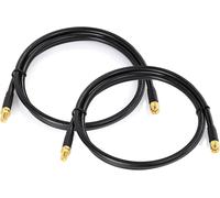 Câble RP-SMA Rallonge Antenne WiFi 1m Câble ALSR240 Faible Perte RP-SMA Mâle à Femelle pour Caméra Passerelle Adaptateur Routeur WiF Carte Réseau Sans Fil Mini PCI Express PCIE,Lot de 2
