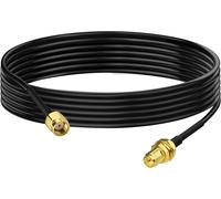 Cable RP-SMA Rallonge Antenne WiFi 2m Adaptateur de RP-SMA Mâle à Femelle RG174 pour Extension Telesurveillance Routeur WiFi Caméra Sécurité IP Carte Réseau sans Fil Mini PCI Express PCIE