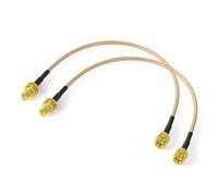 Cable RP-SMA Rallonge Antenne WiFi 30cm Adaptateur de RP-SMA Mâle à Femelle RG316 pour Extension Telesurveillance Routeur WiFi Caméra IP Carte RéSeau Sans Fil Mini PCI Express PCIE,2-Paquet