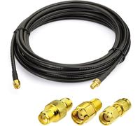 Cable RP-SMA Rallonge Antenne WiFi 5m Adaptateur de RP-SMA Mâle à Femelle KSR195 pour Passerelle Prolongateur de Portée Routeur WiFi Carte Réseau Sans Fil Mini PCI Express PCIE Caméra IP