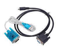 Câble RS-232 vers USB, Ligne Adaptateur USB vers Câble 232 Ligne DVP Fil De Communication PLC Port Rond MD8 Câble Noir Dédié Adaptateur USB vers RS232 pour Téléchargement