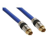 Câble S-VHS - INLINE - PREMIUM - 3m - prise doré - 4 broches mini DIN mâle/mâle