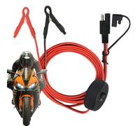 Câble SAE - 60 cm | Câble de connexion de batterie avec fiche Quick Connect - Rallonge d'alimentation 13 A 12 - 24 V pour moto, voiture, VTT et RV, adaptateur SAE | Chargement et entretien du véhicule