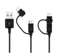 Câble micro-USB / USB type-C vers USB 2 en 1 1.5m Original Samsung - Noir