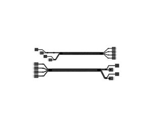 Câble SAS Intel A2U8PSWCXCXK1 - 0.725m - Connecteur SFF-8611 vers SFF-8611 - Noir - Kit de 2 - Compatible Systèmes Serveur Intel