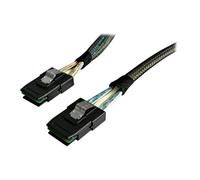 Câble SAS SFF-8087 vers SFF-8087 de 1 m - Cordon Serial Attached SCSI - Câble interne SAS - avec bandes latérales - 4 voies - 4i Mini MultiLane 36
