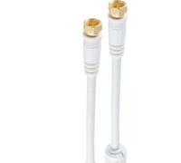 Câble SAT, ferrite, doré, 4-fois >110 dB 2,5m