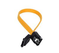 Câble SATA 3 3.0 III 6 GB/s pour données, cordon rouge droit, double canal, pour disque dur, SAS, 45CM, nouveauté