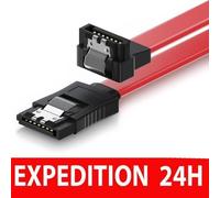 Câble SATA à angle gauche de 0.30cm - Câble SATA à angle gauche de 46 cm - Cordon Serial ATA coudé