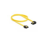 câble sata coudé droit 6 gbit s 0,5 m jaune