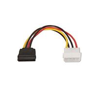 Nanocable Câble d'alimentation Molex 4 broches mâle vers SATA femelle 16 cm