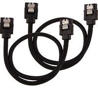 Corsair Câble SATA gainé Premium – 6Gbps 30 cm – Noir