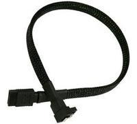 Câble SATA III - Plat - 030 cm - Gaine Noire - Angle Droit G