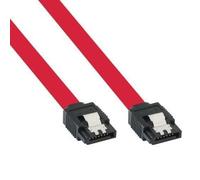 Câble SATA - INLINE - SATA III - 6 Gb/s - Rouge - Transfert de données rapide
