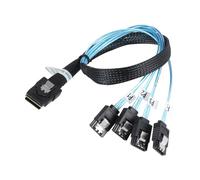 Câble Sata Mini Sas à 4, 12Gbps, 50cm, pour disque dur, données de mineur