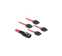 - Câble SATA / SAS - 4i Mini MultiLane 36 broches (M) pour SATA (M) - 1 m