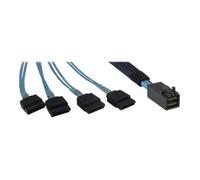 Câble SATA/SAS Inter-Tech - SAS 12Gbit/s - Disque dur SAS Mini 4x (SFF-8643) pour SATA - 50 cm - Noir/Bleu