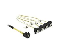 - Câble SATA / SAS - SAS 6Gbit/s - Disque dur SAS Mini 4x (SFF-8643) (P) pour SATA (R) incliné - 50 cm