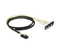 DELOCK 85687 - Câble Mini SAS SFF-8087 > 4x SATA 7 broches femelle coudé à 90°