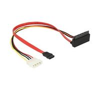 DeLOCK 85514 câble SATA 0,3 m 1 x Molex 4 pin 1 x SATA 22 pin, 1 x SATA 7 pin Multicolore