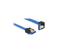 DeLOCK 85091 câble SATA 0,5 m SATA 7-pin Noir, Bleu - Câbles SATA (0,5 m, SATA III, SATA 7-pin, SATA 7-pin, Male connector / Male connector, Noir, Bleu)