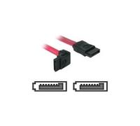 - Câble SATA - Serial ATA 150/300 - SATA (F) pour SATA (F) - 22 cm - connecteur d'angle, connecteur droite - rouge