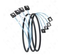 Câble Sata vers Sata 6 ports/ensemble, câble de données SATA 3.0, 7 broches à 7 broches, cordon Sas 12Gbps, câble HDD pour serveur NAS PC, 4/6/8 pièces/ensemble 6 SET