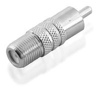 Câble Satellite coaxial Sat lNB Satellite connecteur Adaptateur vidéo fiche RCA Femelle vers RCA mâle RCA mâle cinc cynch pour analogique et numérique HD TV Housse