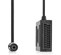 Nedis - Adaptateur audio/vidéo - SCART mâle pour mini-phone stereo 3.5 mm, SCART - noir - rond