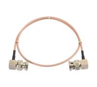 Câble SDI Court 3G HD 50cm Cordon SDI Coudé Fin Câble RG179 BNC Double Mâle à Angle Droit 75 ohms Pour Analyseur Oscilloscope Caméras HD-SDI Audio Vidéo (1 Pièce)