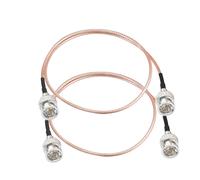 Câble SDI Court 3G HD 50cm Cordon SDI Fin Câble RG179 BNC Mâle vers Mâle 75 ohms Pour Analyseur Oscilloscope Caméras HD-SDI Audio Vidéo (2 Pièces)