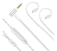 Câble SE215 avec micro compatible avec écouteurs Shure SE215 SE315 SE425 SE535 SE846 UE900, câble MMCX 3,5 mm, 1,2 m