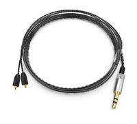 Câble SE215 compatible avec Shure SE215, SE215 PRO, SE315, SE425, SE535, SE846, AONIC 4, AONIC 5, câble MMCX 3,5 mm, 1,2 m (noir)