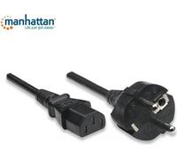 Câble secteur (250 V AC) - IEC 320 EN 60320 C13 (W) - CEE 7 (SCHUKO) (M) - 3 m - Noir